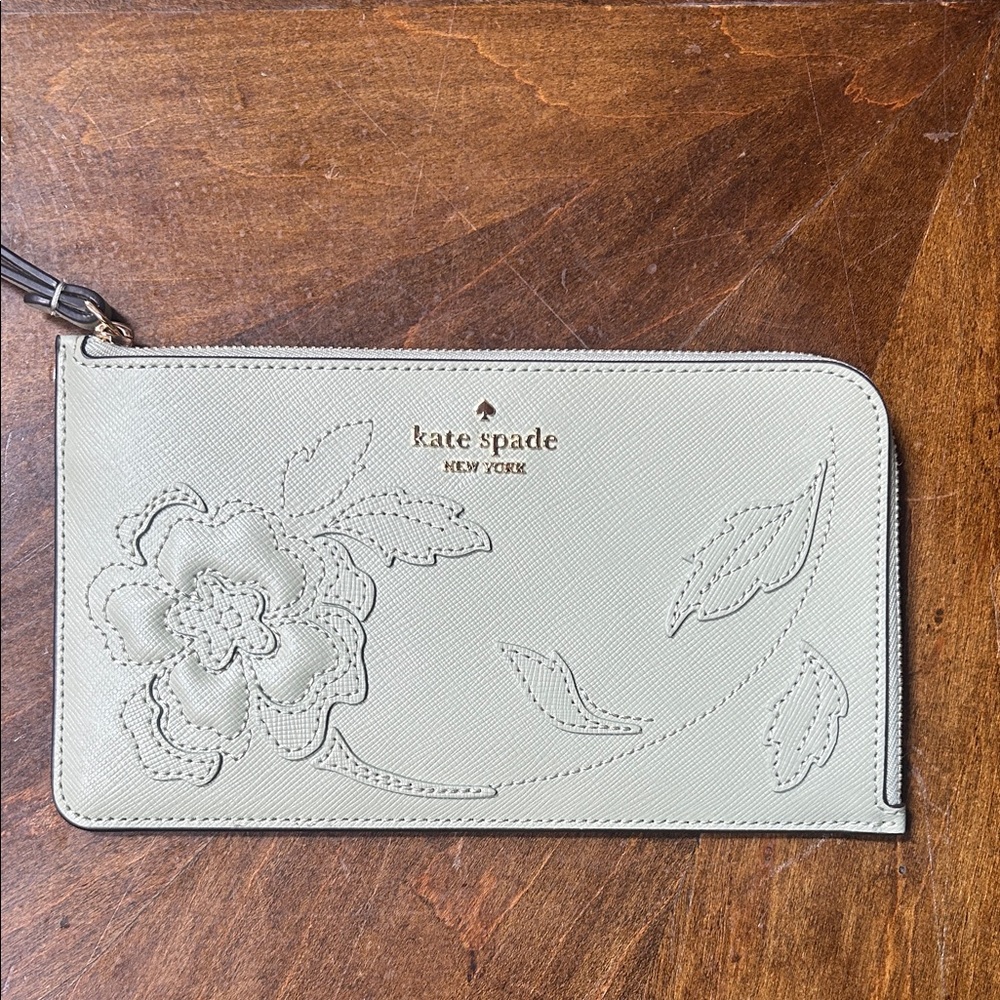 Kate Spade Sage Floral Wristlet